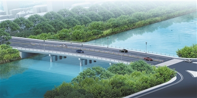重建后的榕根橋效果圖。