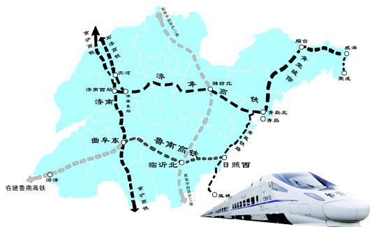 魯南高鐵日照西至曲阜東段通車后,山東省內(nèi)將形成一個(gè)高鐵閉環(huán)。